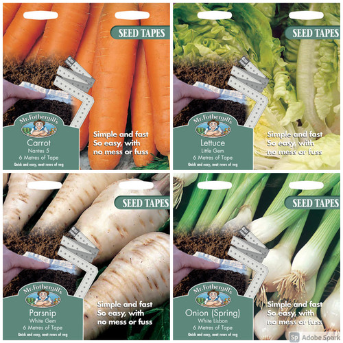 Vegetable seed tapes mr - vegetable,